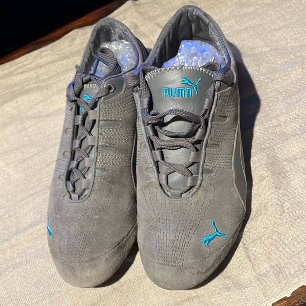 Gray Suede Pumas